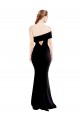 Long Sleeveless Stretch Crepe Black One Shoulder Mermaid Formal Evening Gown / Prom Dress / Bridesmaid Dress Newcastle