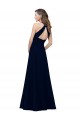 Long Sleeveless Stretch Crepe Dusty Pink A-Line Prom Dress / Bridesmaid Dress Newcastle
