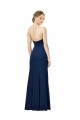 Long Sleeveless Stretch Crepe Black Sheath Formal Dress / Bridesmaid Dress Newcastle