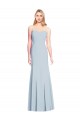Long Sleeveless Stretch Crepe Light Sky Blue Sweetheart Trumpet Formal Dress / Bridesmaid Dress Newcastle