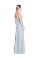 Long Sleeveless Stretch Crepe Light Sky Blue Sweetheart Trumpet Formal Dress / Bridesmaid Dress Newcastle