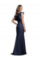 Long Sleeveless Stretch Crepe Dark Navy Mermaid Prom Dress / Bridesmaid Dress Newcastle