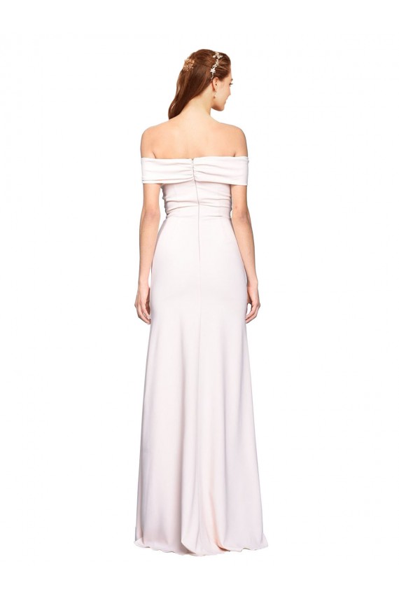 Long Sleeveless Stretch Crepe White Mermaid Formal Dress / Bridesmaid Dress Newcastle