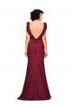 Long Sleeveless Stretch Crepe Burgundy Mermaid Prom Dress / Bridesmaid Dress Newcastle