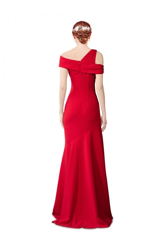 Long Stretch Crepe Red Mermaid Formal Evening Gown / Prom Dress / Bridesmaid Dress Newcastle