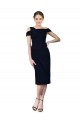 Cocktail Length Sleeveless Stretch Crepe Dark Navy Mermaid Formal Evening Gown / Prom Dress / Bridesmaid Dress Newcastle