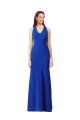 Long Sleeveless Stretch Crepe Royal Blue V-Neck Mermaid Formal Evening Gown / Prom Dress / Bridesmaid Dress Newcastle