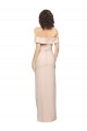 Long Sleeveless Stretch Crepe Nude Off the Shoulder Mermaid Formal Evening Gown / Prom Dress / Bridesmaid Dress Newcastle
