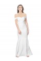 Long Sleeveless Stretch Crepe Ivory Mermaid Formal Dress / Bridesmaid Dress Newcastle