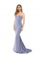 Long Sleeveless Stretch Crepe Smoke Blue Mermaid Formal Evening Gown / Prom Dress / Bridesmaid Dress Newcastle