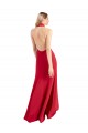 Long Sleeveless Stretch Crepe Red Halter Neck A-Line Formal Evening Gown / Prom Dress / Bridesmaid Dress Newcastle