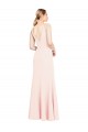Long Sleeveless Stretch Crepe Pink A-Line Formal Evening Gown / Prom Dress / Bridesmaid Dress Newcastle