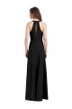 Long Sleeveless Stretch Crepe Black Halter Neck Sheath Formal Evening Gown / Prom Dress / Bridesmaid Dress Newcastle