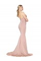 Long Sleeveless Stretch Crepe Mauve Mermaid Formal Dress / Bridesmaid Dress Newcastle