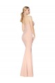 Long Sleeveless Stretch Crepe Nude Mermaid Formal Dress / Bridesmaid Dress Newcastle