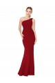 Long Sleeveless Stretch Crepe Burgundy Mermaid Formal Evening Gown / Prom Dress / Bridesmaid Dress Newcastle