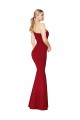 Long Sleeveless Stretch Crepe Burgundy Mermaid Formal Evening Gown / Prom Dress / Bridesmaid Dress Newcastle