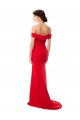 Long Sleeveless Stretch Crepe Red A-Line Bridesmaid Dress / Evening Dress Newcastle