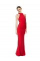 Long Sleeveless Stretch Crepe Red Mermaid Prom Dress / Bridesmaid Dress Newcastle