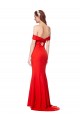 Long Sleeveless Stretch Crepe Red Mermaid Bridesmaid Dress / Formal Dress Newcastle
