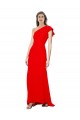 Long Sleeveless Stretch Crepe Red Mermaid Formal Dress / Bridesmaid Dress Newcastle