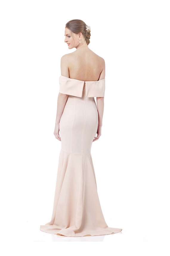 Long Sleeveless Stretch Crepe Nude Mermaid Formal Evening Gown / Prom Dress / Bridesmaid Dress Newcastle