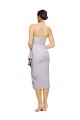 Cocktail Length Sleeveless Stretch Crepe Arctic Lilac Sheath High Low Evening Gown / Prom Dress / Bridesmaid Dress Newcastle