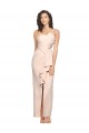 Long Sleeveless Stretch Crepe Nude Sheath Semi Formal Evening Dress / Prom Dress / Bridesmaid Dress Newcastle