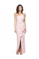 Long Sleeveless Stretch Crepe Pink Sheath Formal Dress / Bridesmaid Dress Newcastle