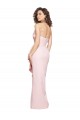 Long Sleeveless Stretch Crepe Pink Sheath Formal Dress / Bridesmaid Dress Newcastle