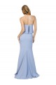 Long Sleeveless Stretch Crepe Light Sky Blue A-Line Formal Dress / Bridesmaid Dress Newcastle