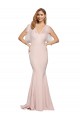 Long Sleeveless Stretch Crepe & Tulle Mauve Sheath Formal Dress / Bridesmaid Dress Newcastle