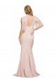 Long Sleeveless Stretch Crepe & Tulle Mauve Sheath Formal Dress / Bridesmaid Dress Newcastle