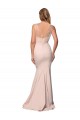 Long Sleeveless Stretch Crepe & Tulle Nude Sheath Formal Evening Gown / Prom Dress / Bridesmaid Dress Newcastle