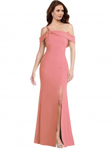 Long Sleeveless Stretch Crepe Hot Pink Trumpet Semi Formal Evening Dress / Prom Dress / Bridesmaid Dress Newcastle