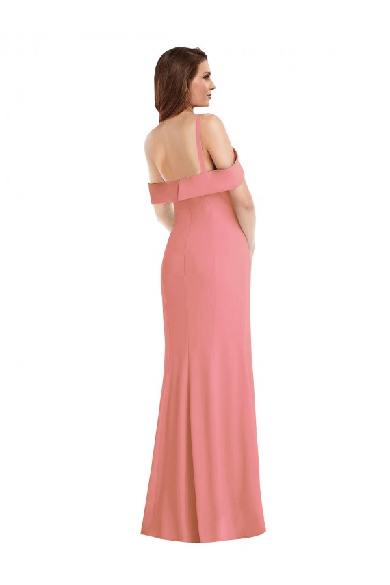 Long Sleeveless Stretch Crepe Hot Pink Trumpet Semi Formal Evening Dress / Prom Dress / Bridesmaid Dress Newcastle