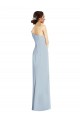 Long Sleeveless Stretch Crepe Light Sky Blue Off the Shoulder Trumpet Formal Evening Gown / Prom Dress / Bridesmaid Dress Newcastle