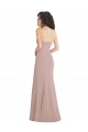 Long Sleeveless Stretch Crepe Dusty Pink Mermaid Formal Dress / Bridesmaid Dress Newcastle
