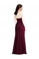 Long Sleeveless Stretch Crepe Burgundy Gold Trumpet Semi Formal Evening Dress / Prom Dress / Bridesmaid Dress Newcastle