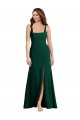 Long Sleeveless Stretch Crepe Midnight Green Trumpet Semi Formal Evening Dress / Prom Dress / Bridesmaid Dress Newcastle