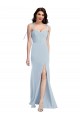 Long Sleeveless Stretch Crepe Light Sky Blue Trumpet Bridesmaid Dress / Formal Dress Newcastle