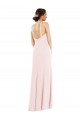 Long Sleeveless Stretch Crepe Pink Halter Neck Trumpet Formal Evening Gown / Prom Dress / Bridesmaid Dress Newcastle
