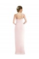 Long Sleeveless Stretch Crepe Pink Halter Neck Trumpet Semi Formal Evening Dress / Prom Dress / Bridesmaid Dress Newcastle