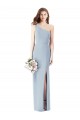 Long Sleeveless Stretch Crepe Light Sky Blue Trumpet Semi Formal Evening Dress / Prom Dress / Bridesmaid Dress Newcastle