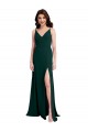 Long Sleeveless Stretch Crepe Midnight Green A-Line Formal Evening Gown / Prom Dress / Bridesmaid Dress Newcastle