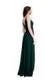 Long Sleeveless Stretch Crepe Midnight Green A-Line Formal Evening Gown / Prom Dress / Bridesmaid Dress Newcastle