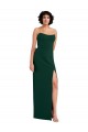 Long Sleeveless Stretch Crepe Midnight Green Sheath Formal Evening Gown / Prom Dress / Bridesmaid Dress Newcastle