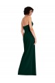 Long Sleeveless Stretch Crepe Midnight Green Sheath Formal Evening Gown / Prom Dress / Bridesmaid Dress Newcastle