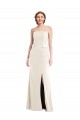 Long Sleeveless Stretch Crepe Ivory Strapless Trumpet Semi Formal Evening Dress / Prom Dress / Bridesmaid Dress Newcastle