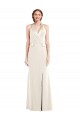 Long Sleeveless Stretch Crepe Ivory Trumpet Semi Formal Evening Dress / Prom Dress / Bridesmaid Dress Newcastle